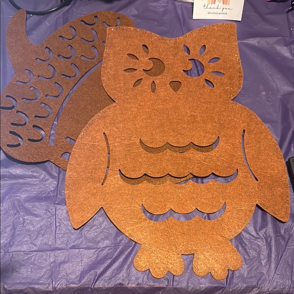 Brown Owl 🦉 &  Acorn Felt Decor - Picture 1 of 1